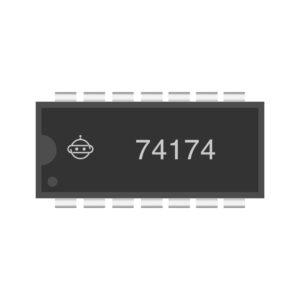 74174 Hex D-Type Flip-Flop with Clear – LS174/HC174