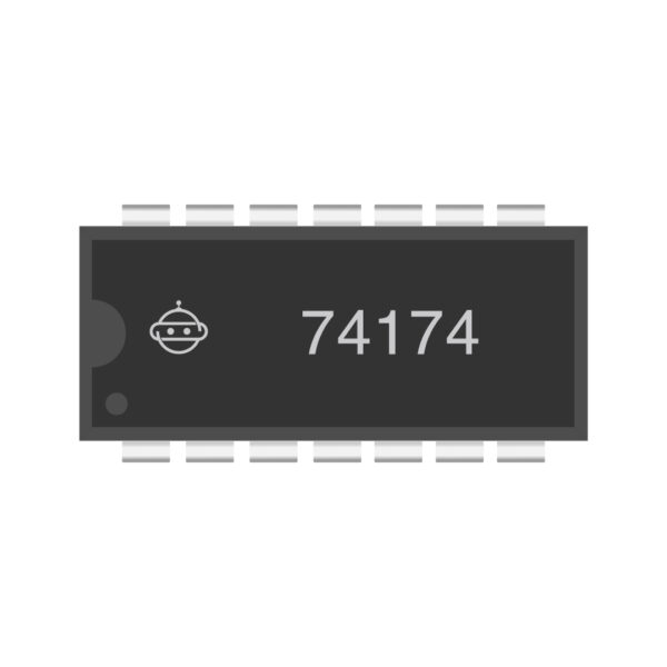 74174 Hex D-Type Flip-Flop with Clear – LS174/HC174