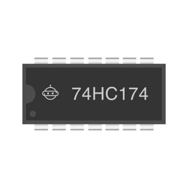 74174 Hex D-Type Flip-Flop with Clear – LS174/HC174