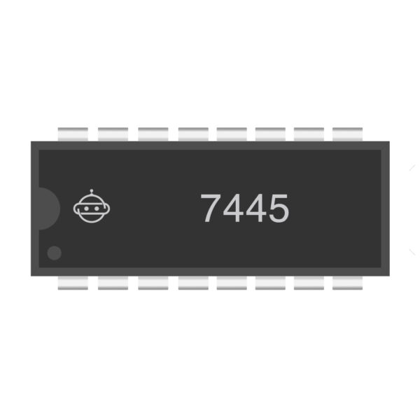 7445 BCD to Decimal Decoder Driver IC for Digital Displays and Logic Control