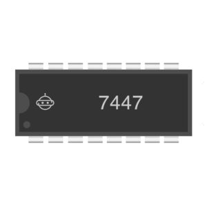 74LS47 BCD to 7-Segment Decoder IC with Active Low Outputs for LED Displays