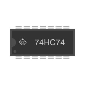 74HC74 Dual D-Type Flip-Flop IC with Preset and Clear for Sequential Logic