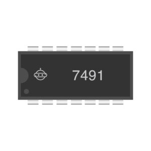 7491 8-Bit Serial-In Serial-Out Shift Register IC for Data Transfer
